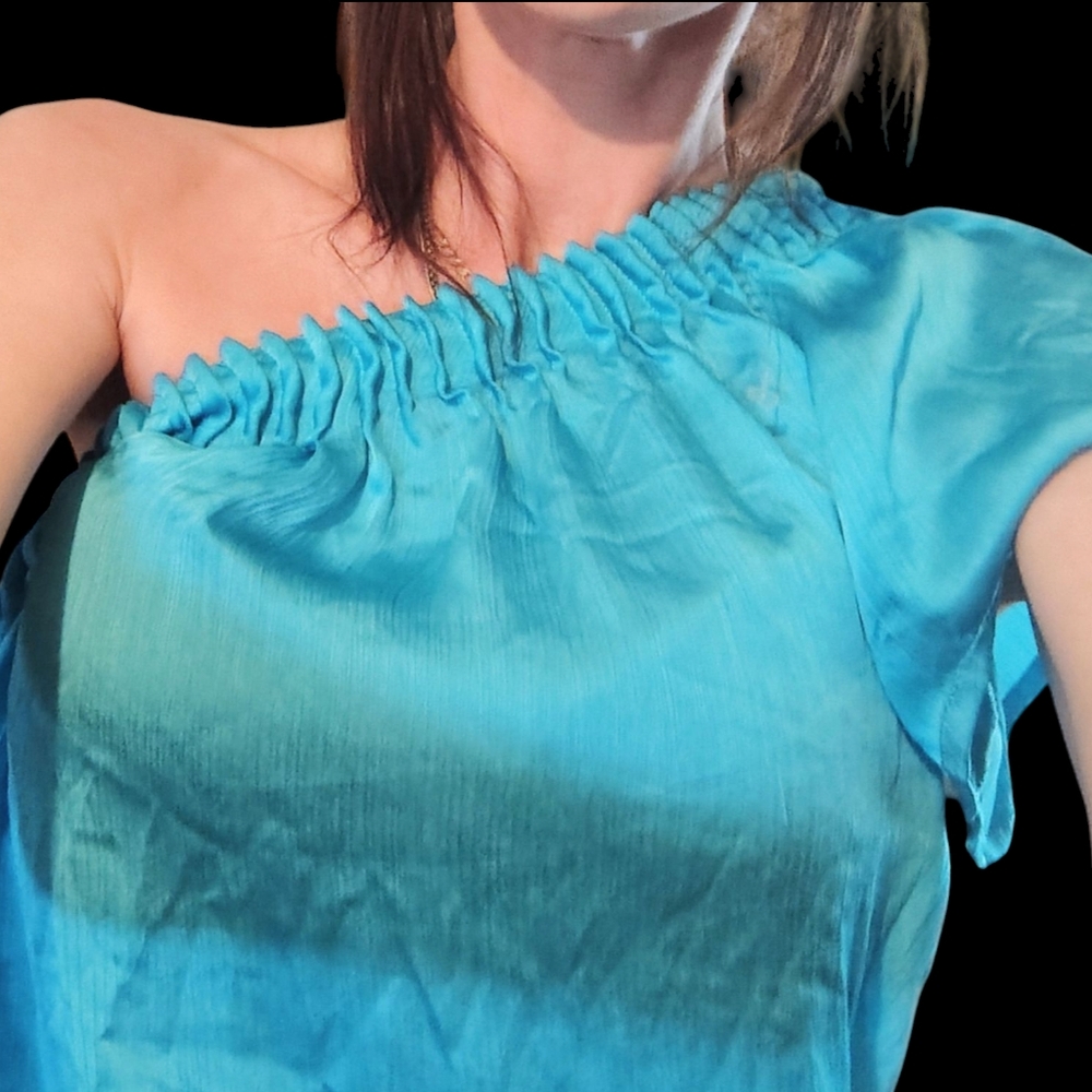 Vibrant Blue Shirt